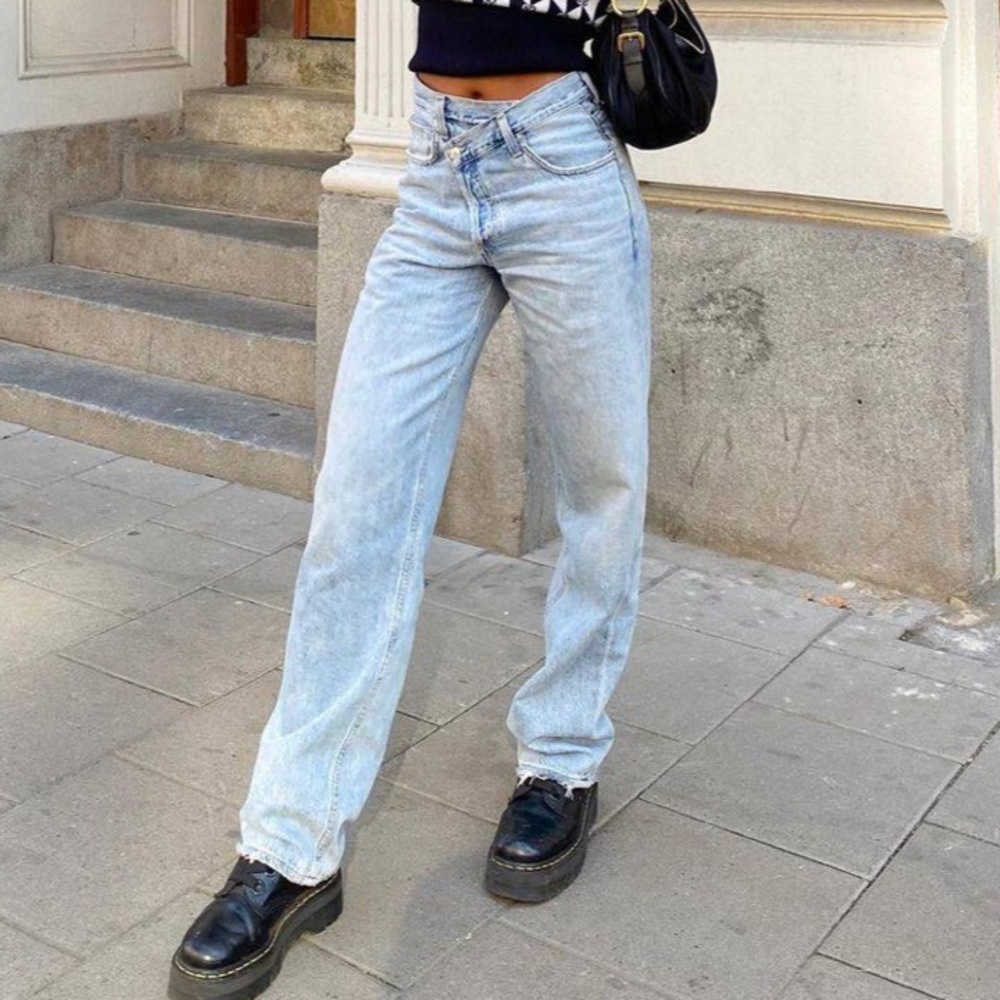 Agolde Criss Cross Suburbia Denim Jeans